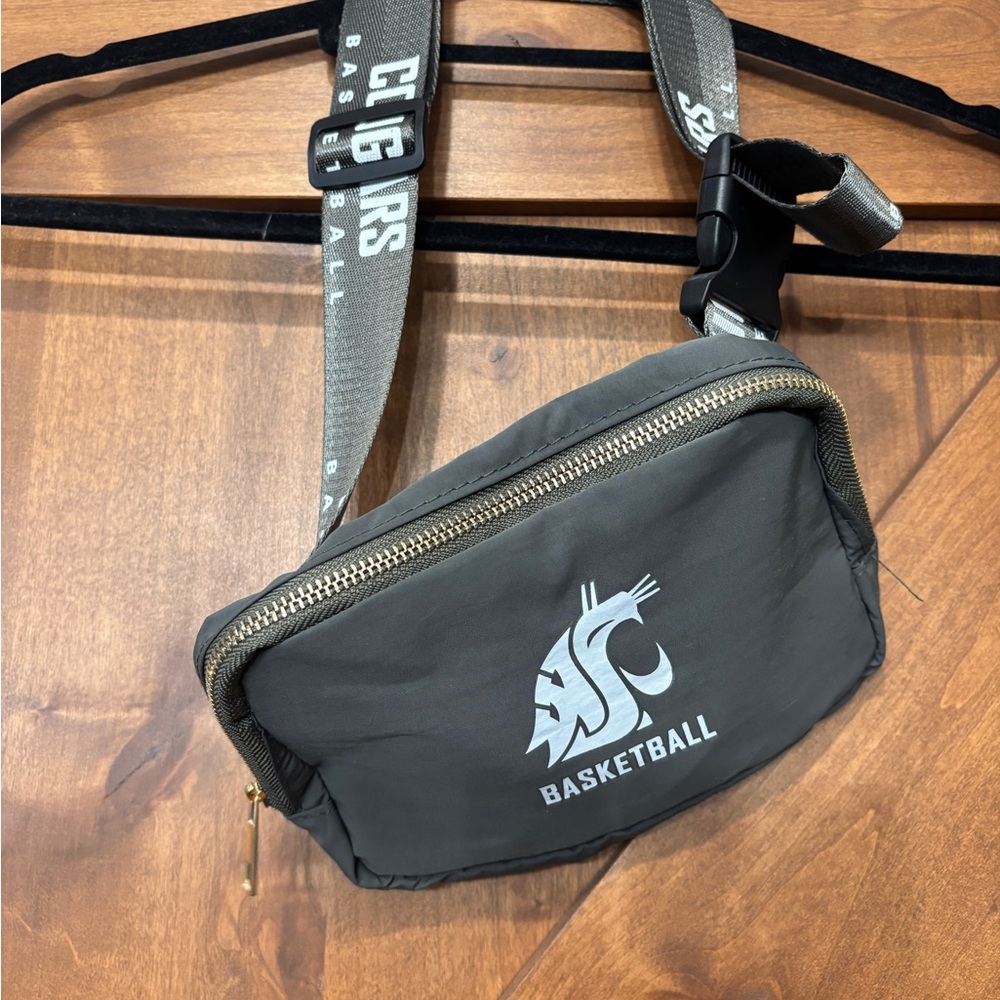 WSU Gray Basketball Waist Bag